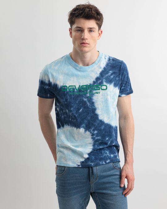 BLUE MEN'S T-SHIRT 1D25SS4054SS0122