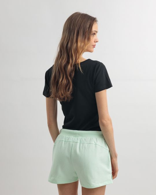 FEKETE NŐI RÖVID UJJÚ PÓLÓ 2D25SS4542SS0205