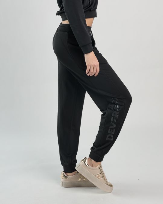 BLACK WOMEN'S SWEATPANTS 2D25SS1580LP0701