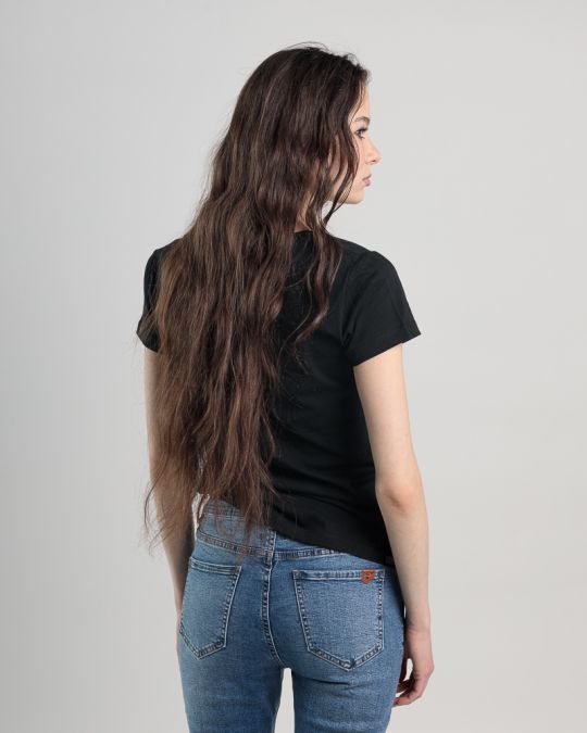 BLACK WOMEN'S T-SHIRT 2D25SS4559SS0105