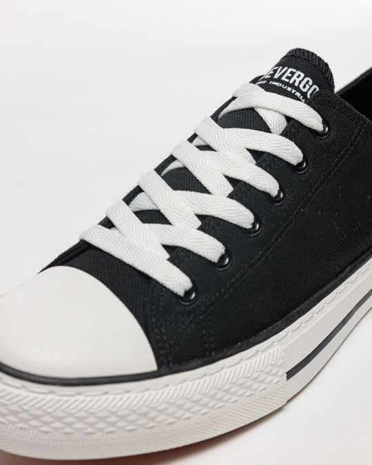 FEKETE FÉRFI VÁSZON TORNACIPŐ - BOLT DE25SS3020CA KD