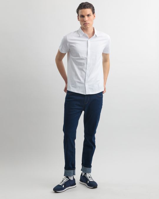 FEHÉR FÉRFI ING 1D25SS5002SS2406