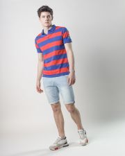 KÉK FÉRFI RÖVID UJJÚ PÓLÓ