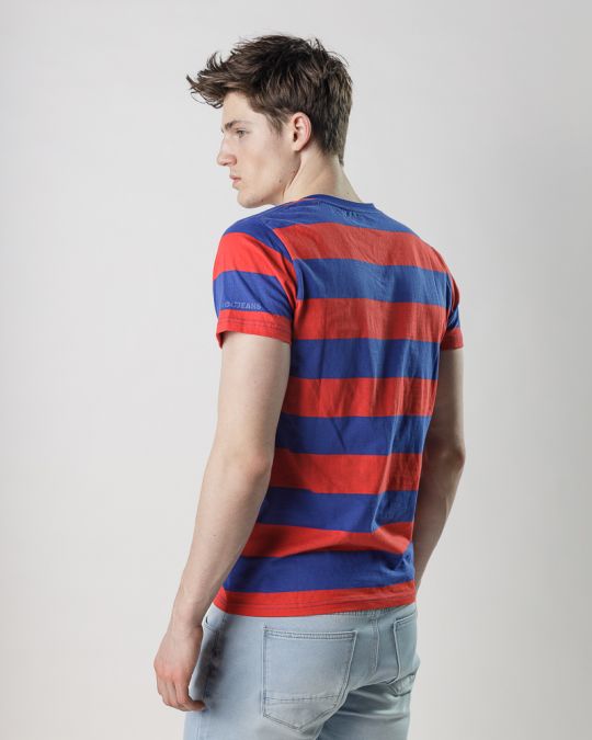 BLUE MEN'S T-SHIRT 1D25SS4061SS0105