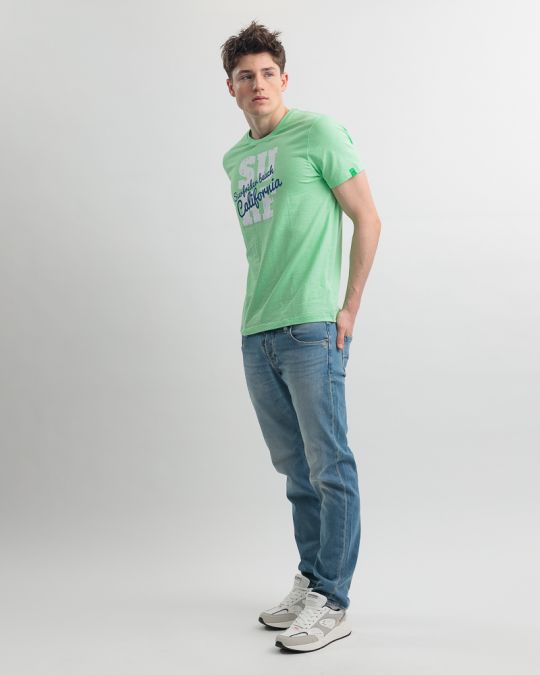 BEIGE MEN'S T-SHIRT 1D25SS4026SS3805