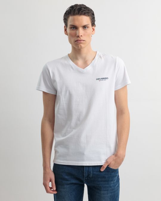 WHITE MEN'S T-SHIRT 1D25SS4064SS0105