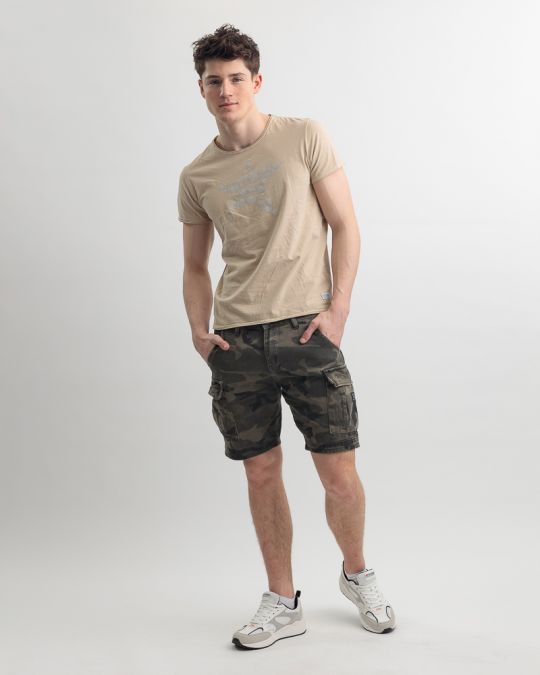 BEIGE MEN'S T-SHIRT 1D25SS4065SS0106