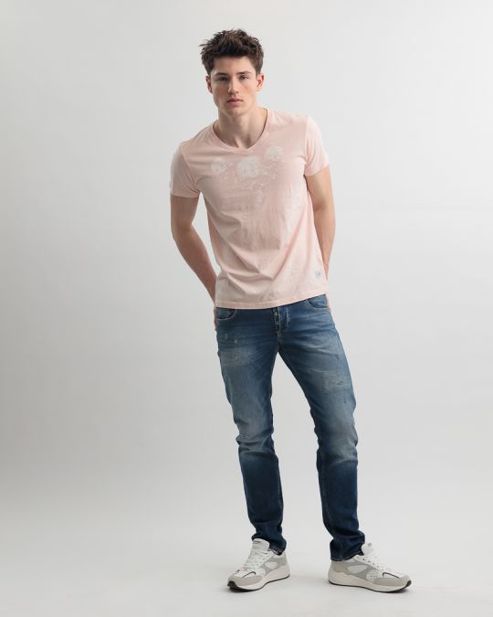 PINK MEN'S T-SHIRT 1D25SS4067SS0106