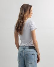 FEHÉR NŐI RÖVID UJJÚ PÓLÓ