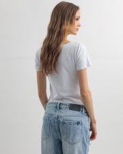 FEHÉR NŐI RÖVID UJJÚ PÓLÓ