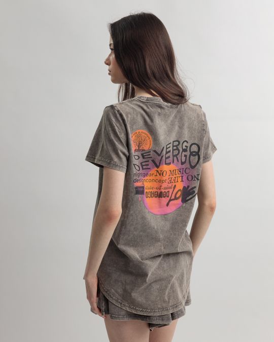 GREY WOMEN'S T-SHIRT 2D25SS4550SS0224