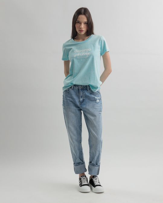 BLUE WOMEN'S T-SHIRT 2D25SS4561SS0224