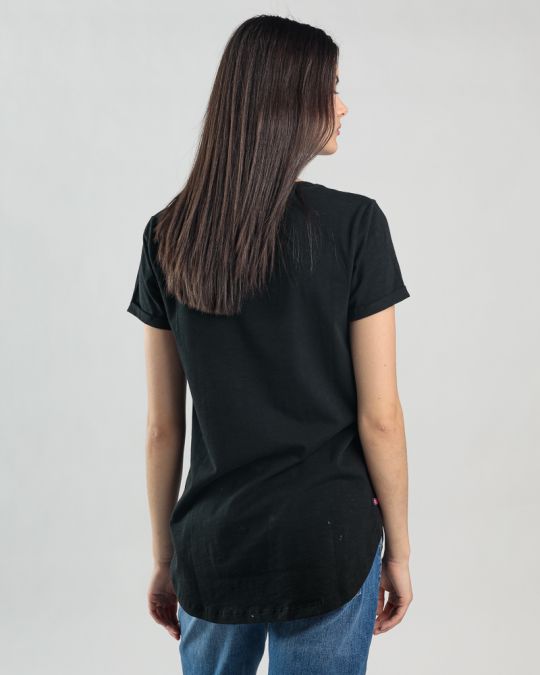 FEKETE NŐI RÖVID UJJÚ PÓLÓ 2D25SS4548SS3805