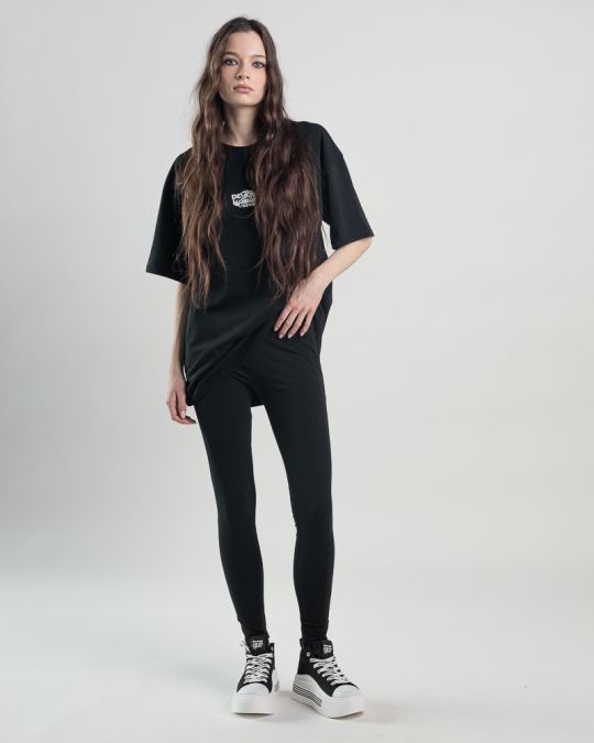 BLACK WOMEN'S T-SHIRT 2D25SS4563SS0205