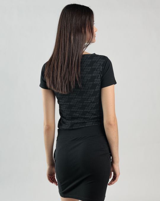 BLACK WOMEN'S T-SHIRT 2D25SS4541SS0205