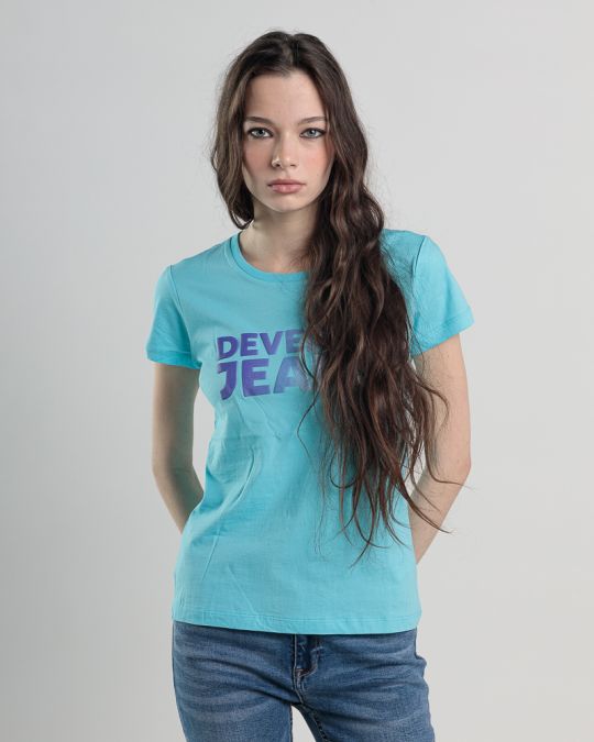 KÉK NŐI RÖVID UJJÚ PÓLÓ 2D25SS4558SS0105