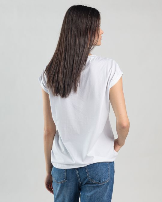 FEHÉR NŐI TOP 2D25SS4518SL0105