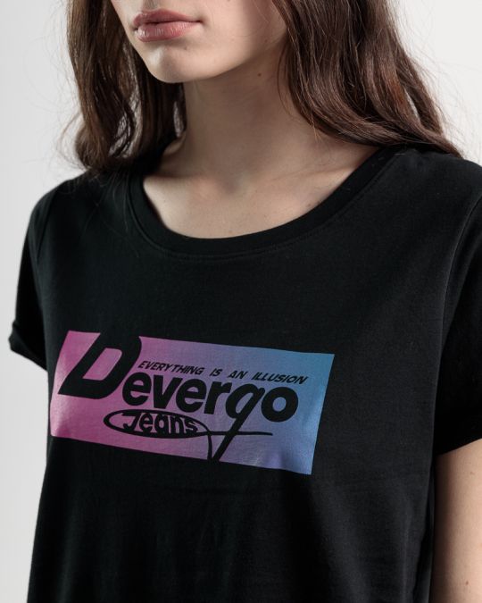 FEKETE NŐI RÖVID UJJÚ PÓLÓ 2D25SS4538SS0105