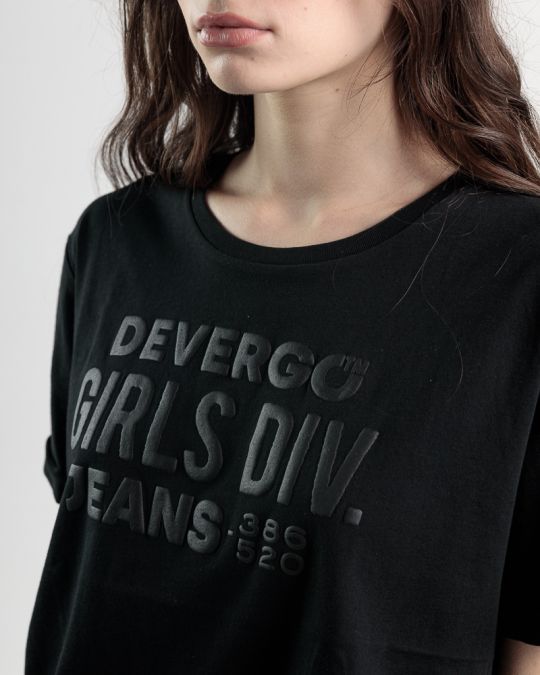 BLACK WOMEN'S T-SHIRT 2D25SS4560SS0105