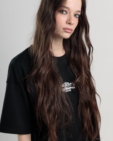 FEKETE NŐI RÖVID UJJÚ PÓLÓ 2D25SS4563SS0205