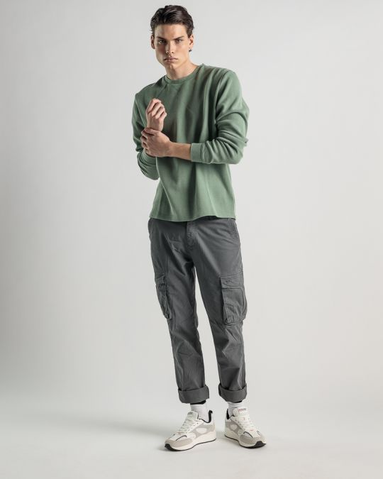 KHAKI MEN'S LONGSLEEVE T-SHIRT 1D25SS4000LS3406