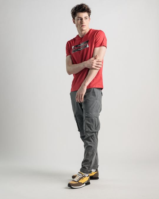 RED MEN'S T-SHIRT 1D25SS4030SS0105