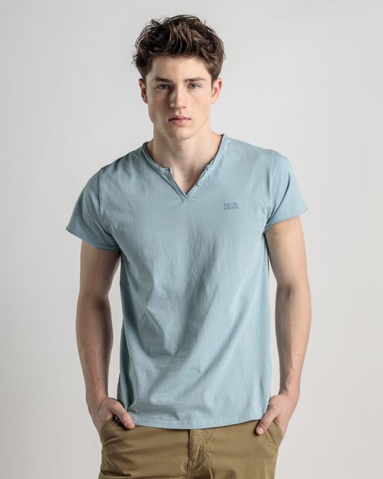 BLUE MEN'S T-SHIRT 1D25SS4033SS0106