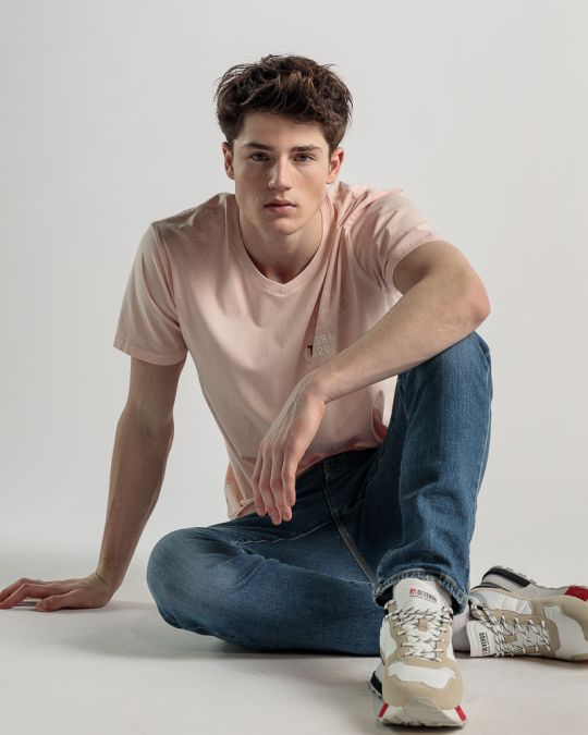 PINK MEN'S T-SHIRT 1D25SS4036SS0106