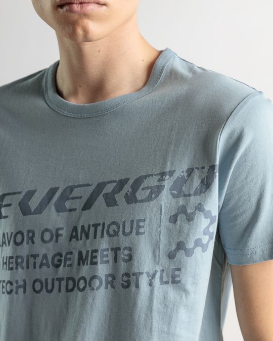 BLUE MEN'S T-SHIRT 1D25SS4046SS0105