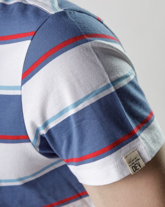 BLUE MEN'S T-SHIRT 1D25SS4080SS0105