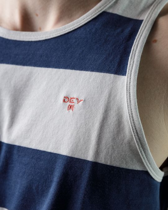 BLUE MEN'S SLEEVELESS T-SHIRT 1D25SS4081SL0104