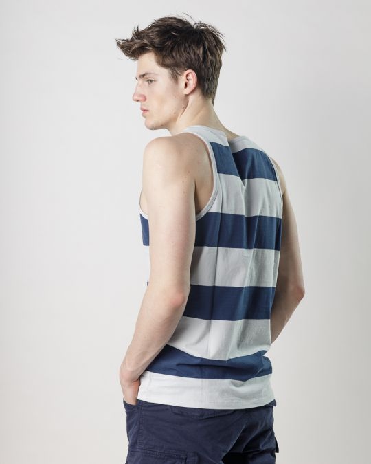 BLUE MEN'S SLEEVELESS T-SHIRT 1D25SS4081SL0104