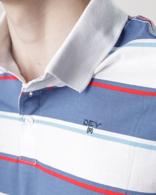 BLUE MEN'S T-SHIRT 1D25SS4082SS0105