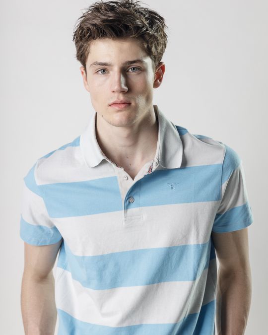 BLUE MEN'S T-SHIRT 1D25SS4007SS0104