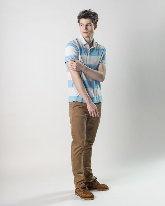 BLUE MEN'S T-SHIRT 1D25SS4007SS0104