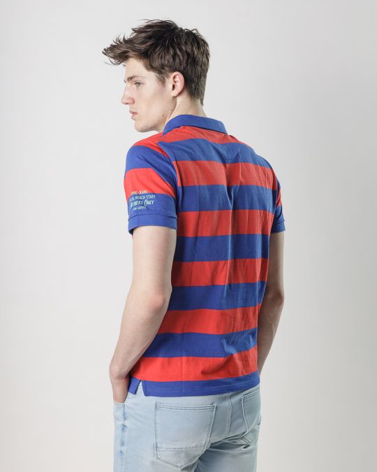 KÉK FÉRFI RÖVID UJJÚ PÓLÓ 1D25SS4025SS0105