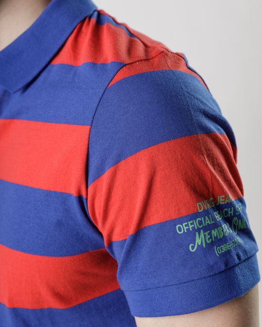 KÉK FÉRFI RÖVID UJJÚ PÓLÓ 1D25SS4025SS0105