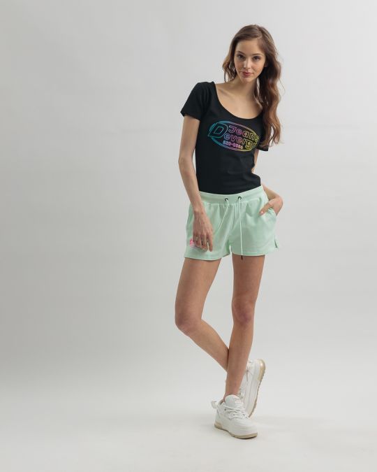 FEKETE NŐI RÖVID UJJÚ PÓLÓ 2D25SS4542SS0205