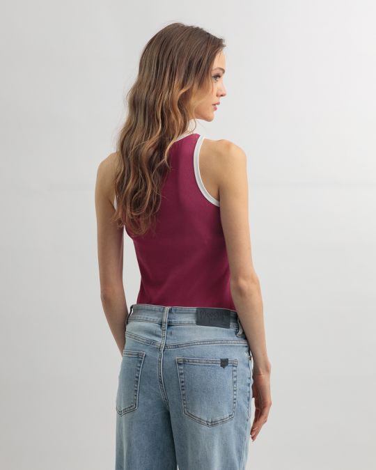 RÓZSASZÍN NŐI TOP 2D25SS4509SL3305