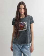 KHAKI NŐI RÖVID UJJÚ PÓLÓ