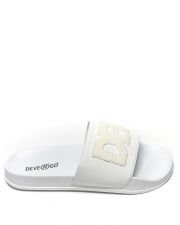 WHITE WOMEN'S SLIDES - CARAVELLA FROTTY