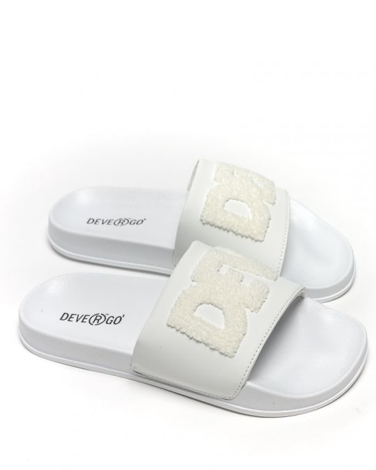 WHITE WOMEN'S SLIDES - CARAVELLA FROTTY DE25SS2508PU RE