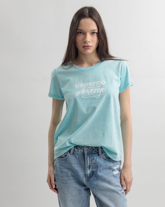 BLUE WOMEN'S T-SHIRT 2D25SS4561SS0224