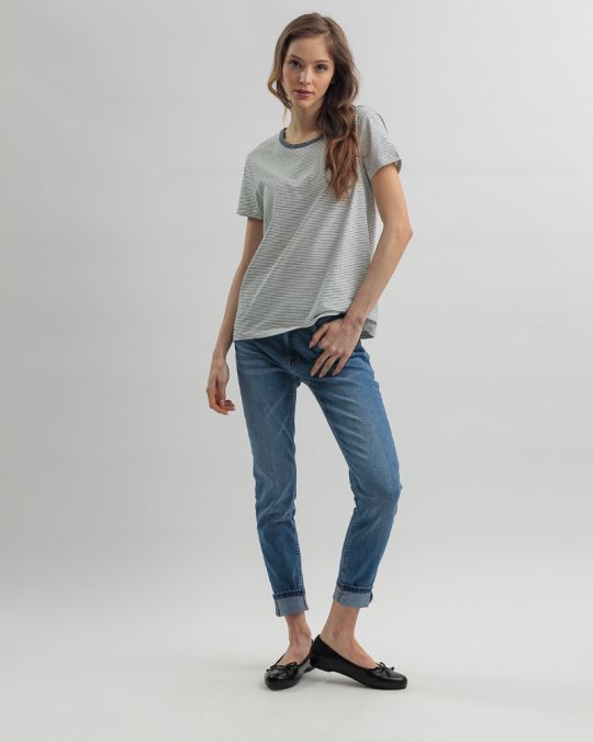 FEHÉR NŐI RÖVID UJJÚ PÓLÓ 2D25SS4567SS0105