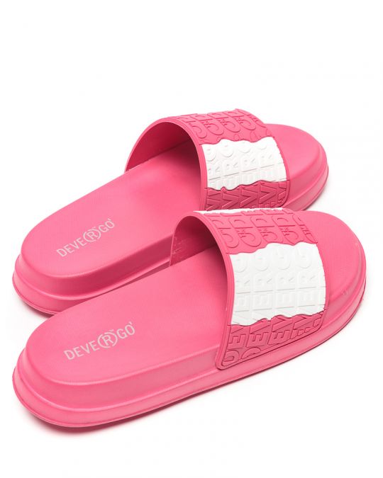 PINK WOMEN'S SLIDES - WAVY DE25SS2510TP RE
