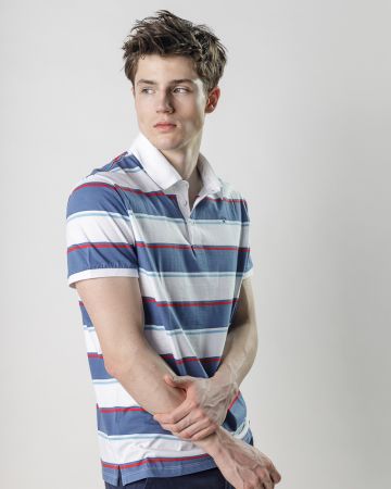 KÉK FÉRFI RÖVID UJJÚ PÓLÓ 1D25SS4082SS0105