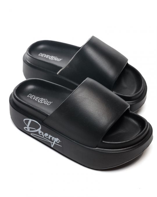 BLACK WOMEN'S SLIDES - KINGA DE25SS2551EV HV