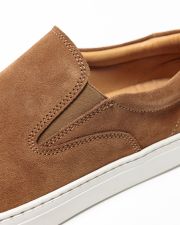 BROWN MEN'S SLIP-ON SHOES - RALF