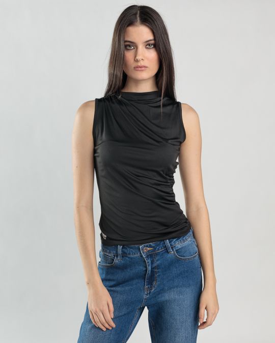 BLACK WOMEN'S TOP 2D25SS4511SL0205