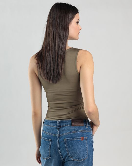 KHAKI WOMEN'S TOP 2D25SS4510SL0205